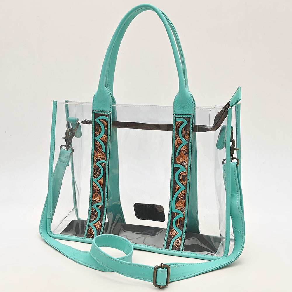 American Darling Tote Hand Tooled Genuine Leather