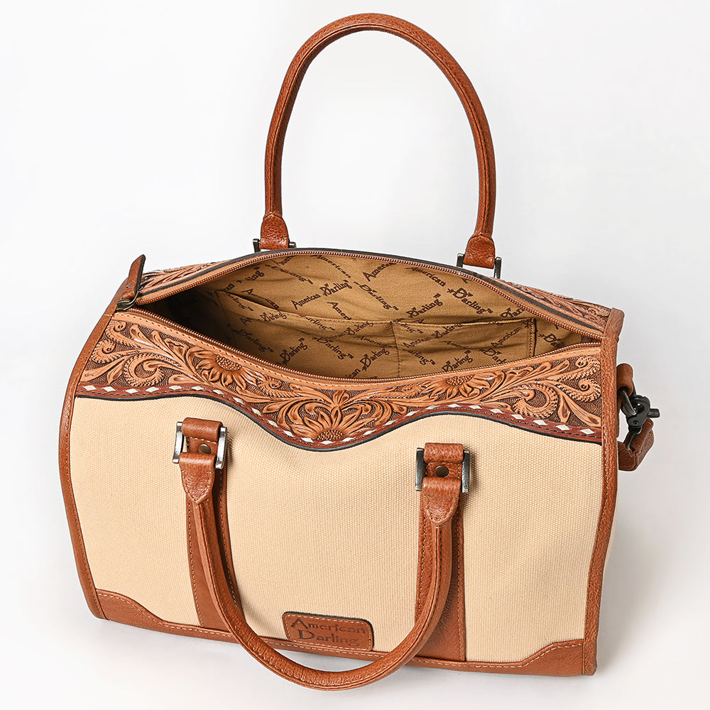 American Darling Tote Hand Tooled Genuine Leather Women Bag Western Handbag Purs