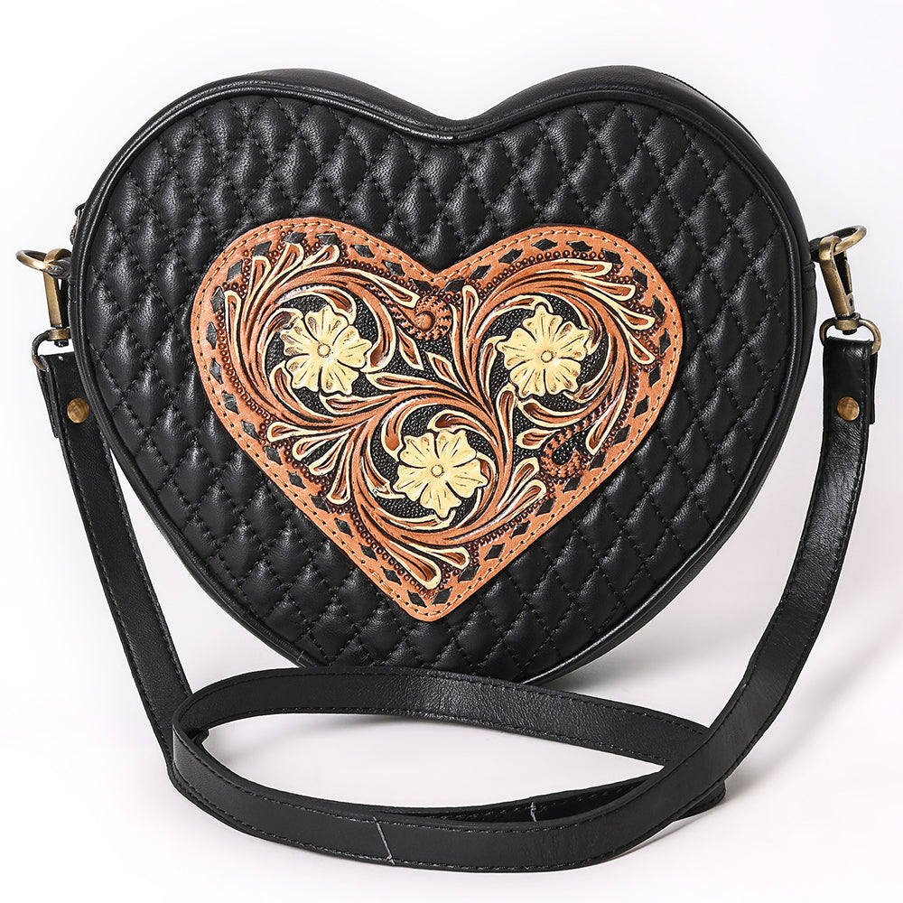 American Darling Canteen Hand Tooled Genuine Leather