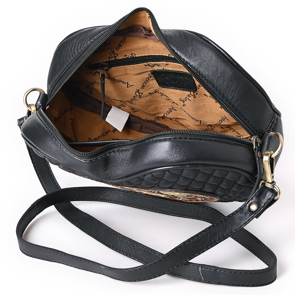 American Darling Canteen Hand Tooled Genuine Leather