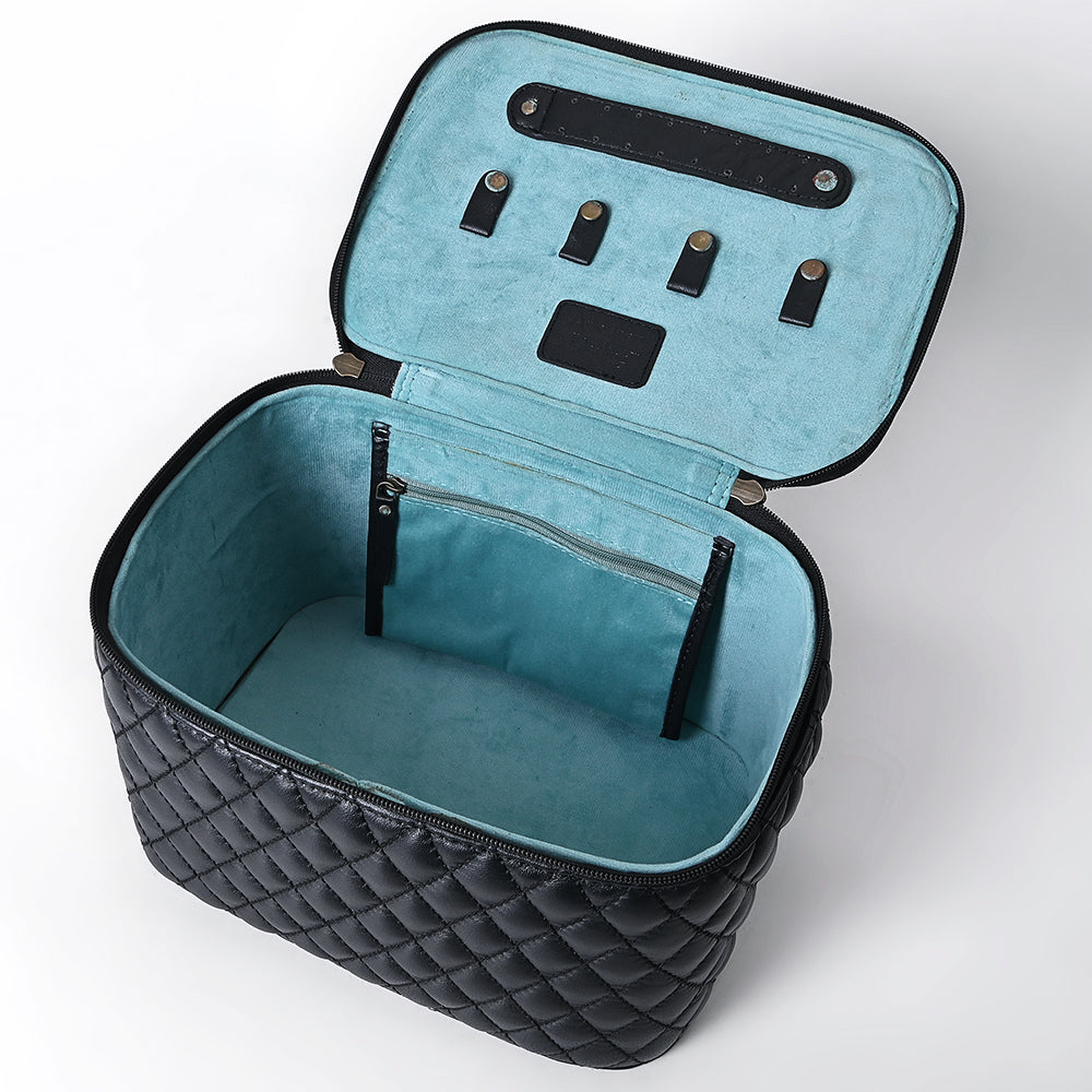 American Darling Jewelry Case Hand Tooled Hair-On Genuine Leather