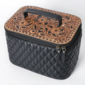 American Darling Jewelry Case Hand Tooled Hair-On Genuine Leather