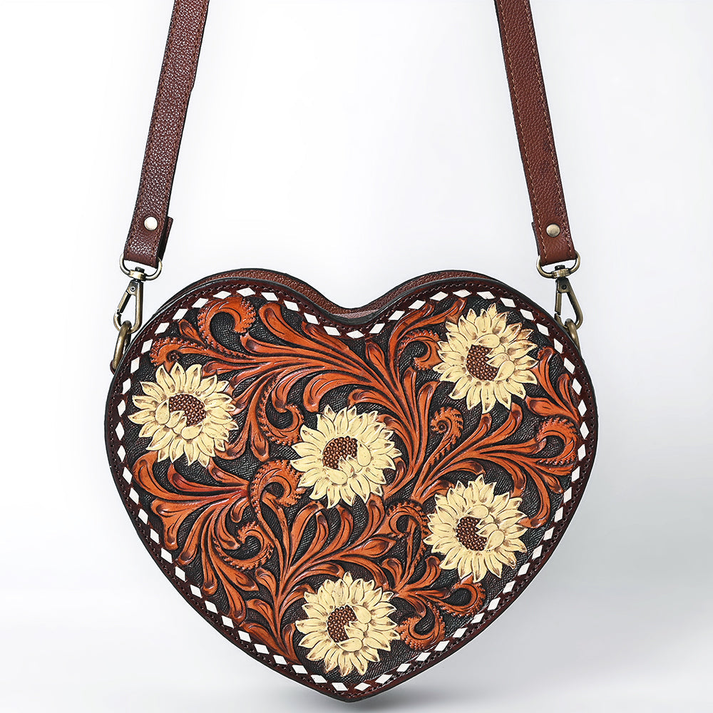American Darling Canteen Hand Tooled Genuine Leather