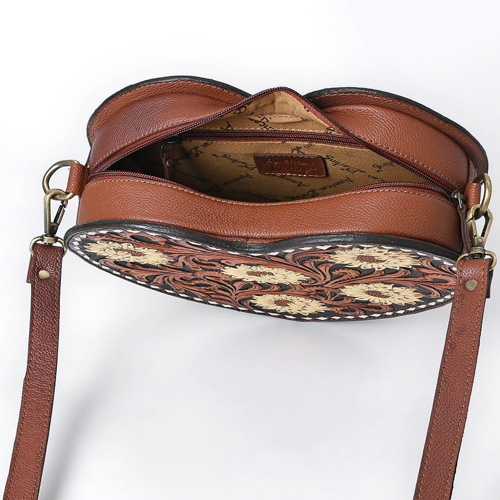 American Darling Canteen Hand Tooled Genuine Leather