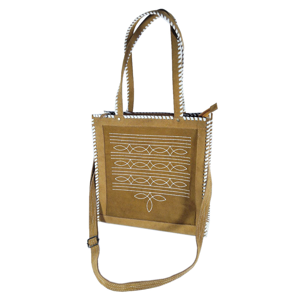 American Darling Tote Suede Genuine Leather