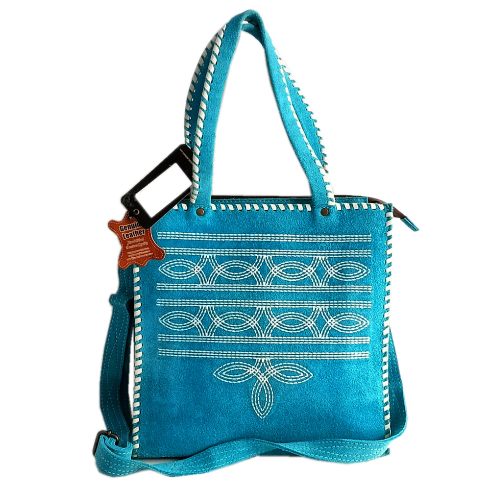 American Darling Tote Suede Genuine Leather