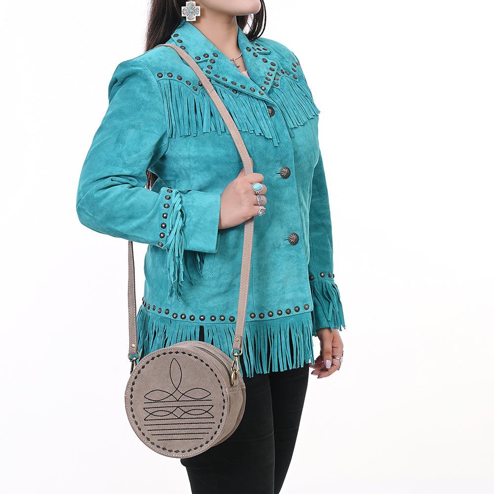 American Darling Canteen Genuine Suede Leather