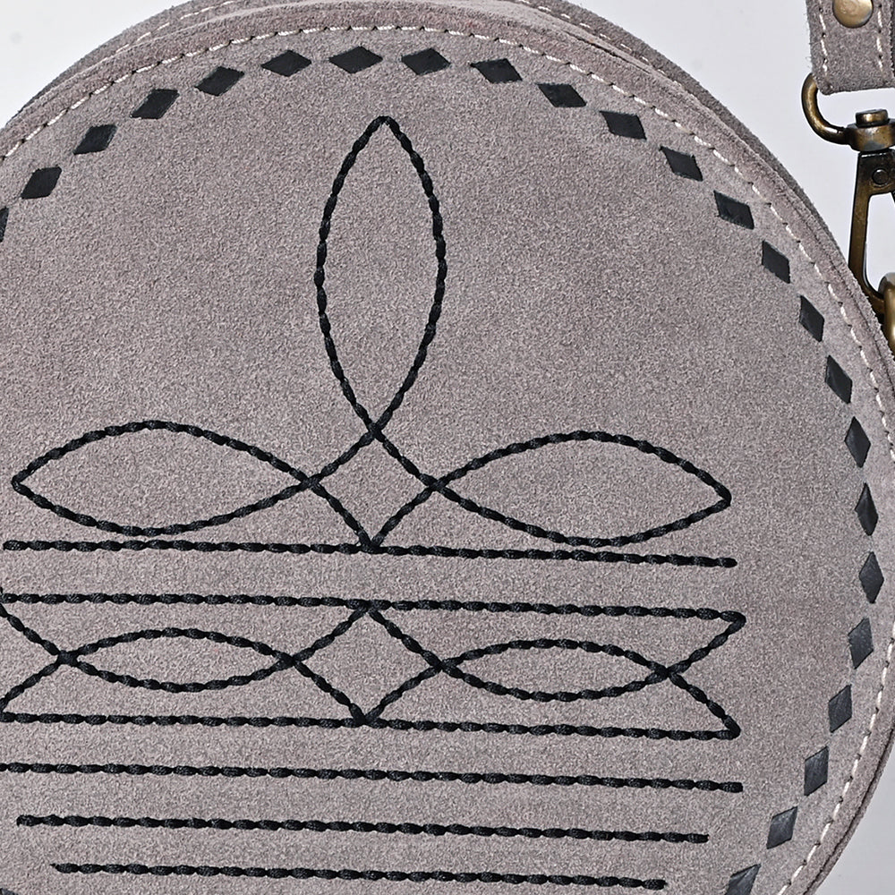 American Darling Canteen Genuine Suede Leather