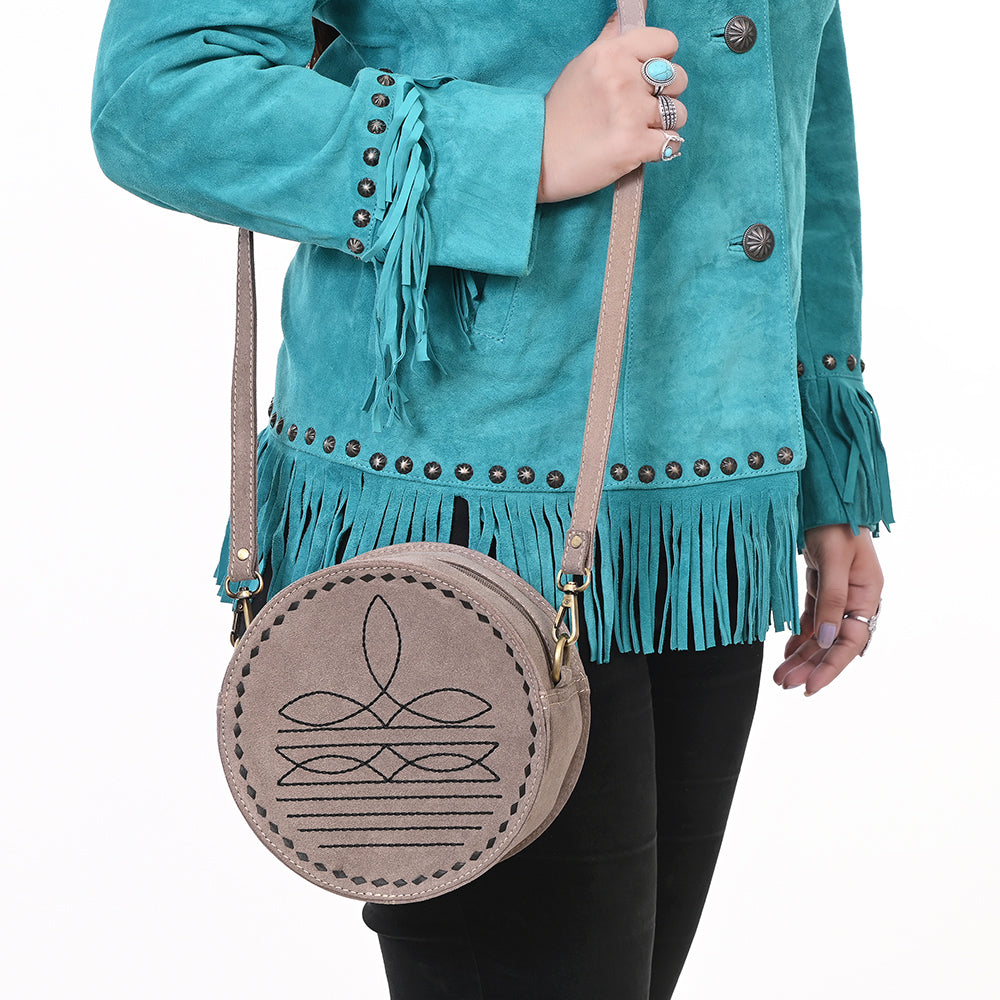 American Darling Canteen Genuine Suede Leather