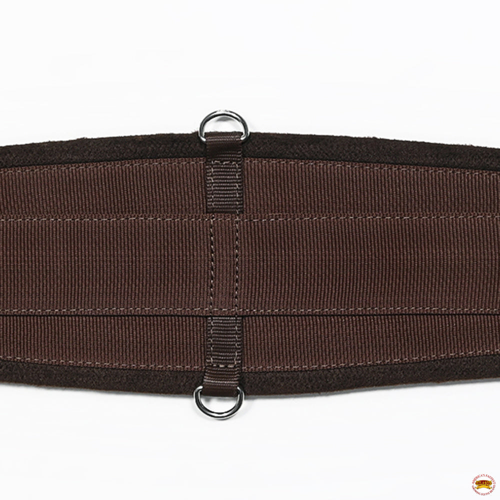 HILASON Western Horse Felt Lined Roper Saddle Cinch Girth Stainless Steel Buckle Black