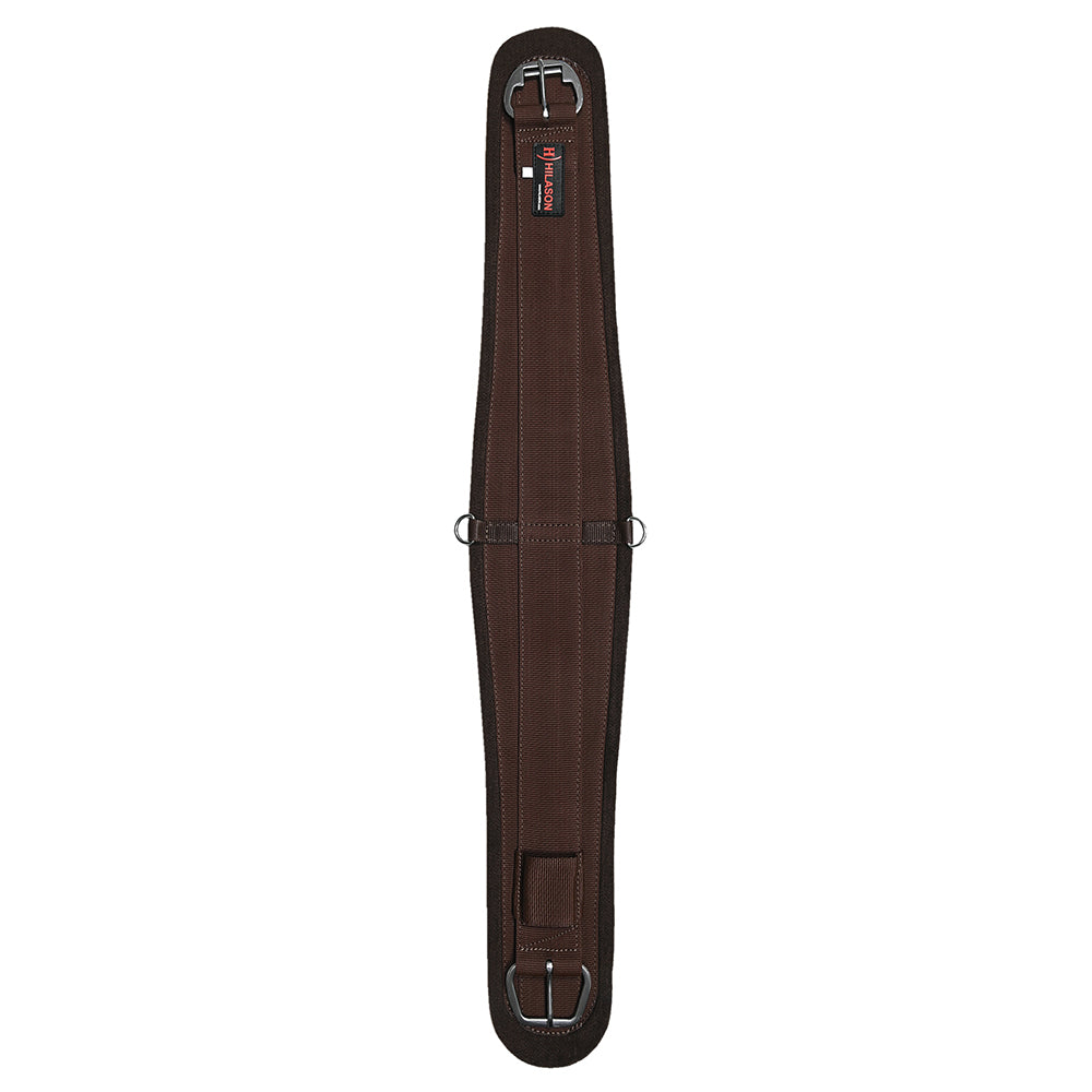 HILASON Western Horse Felt Lined Roper Saddle Cinch Girth Stainless Steel Buckle Black