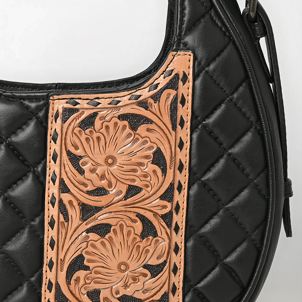 American Darling Hobo Hand Tooled Genuine Leather