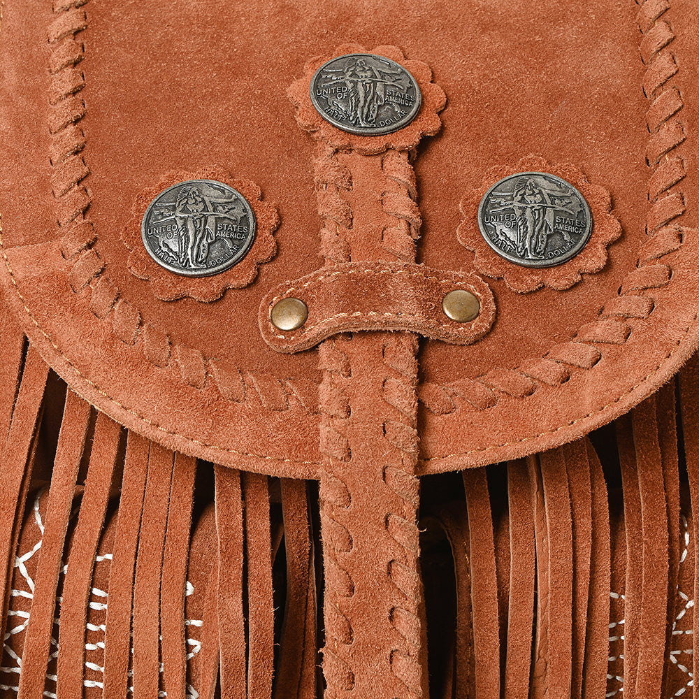 American Darling Western Backpack Hand Tooled Genuine Leather Women Bag