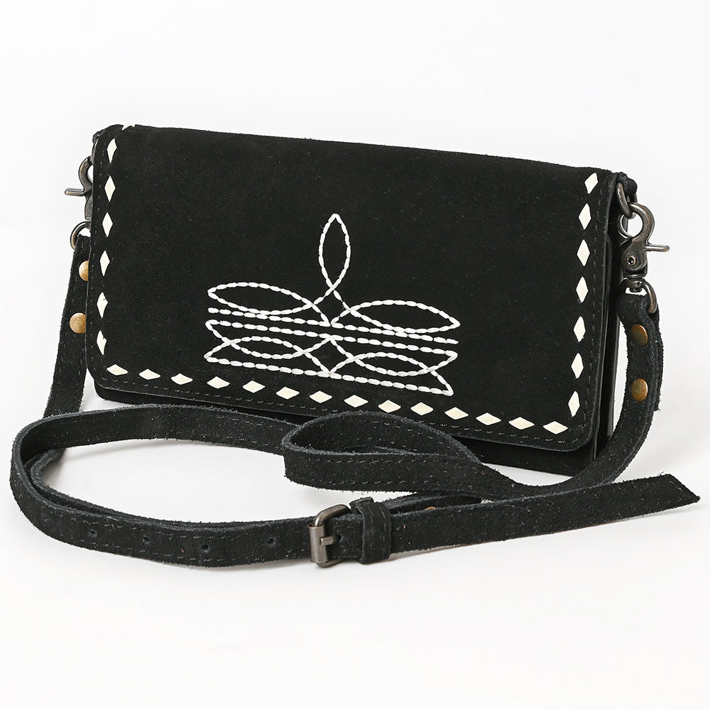 American Darling Western Small Cross Body Genuine Leather Handbag Purse Wallet Bag For Women Girls