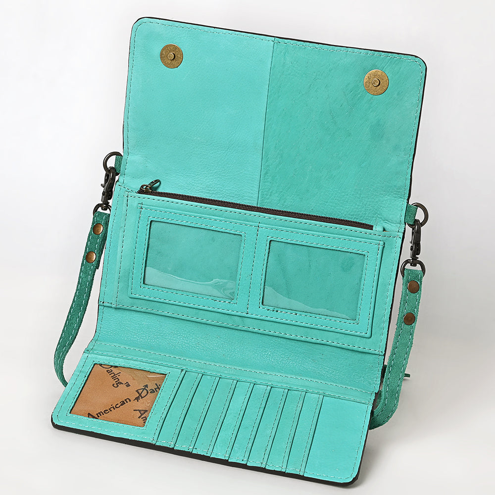 American Darling Western Small Cross Body Genuine Leather Handbag Purse Wallet Bag For Women Girls