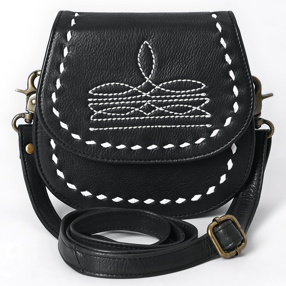 American Darling Crossbody Hand Tooled Genuine Leather