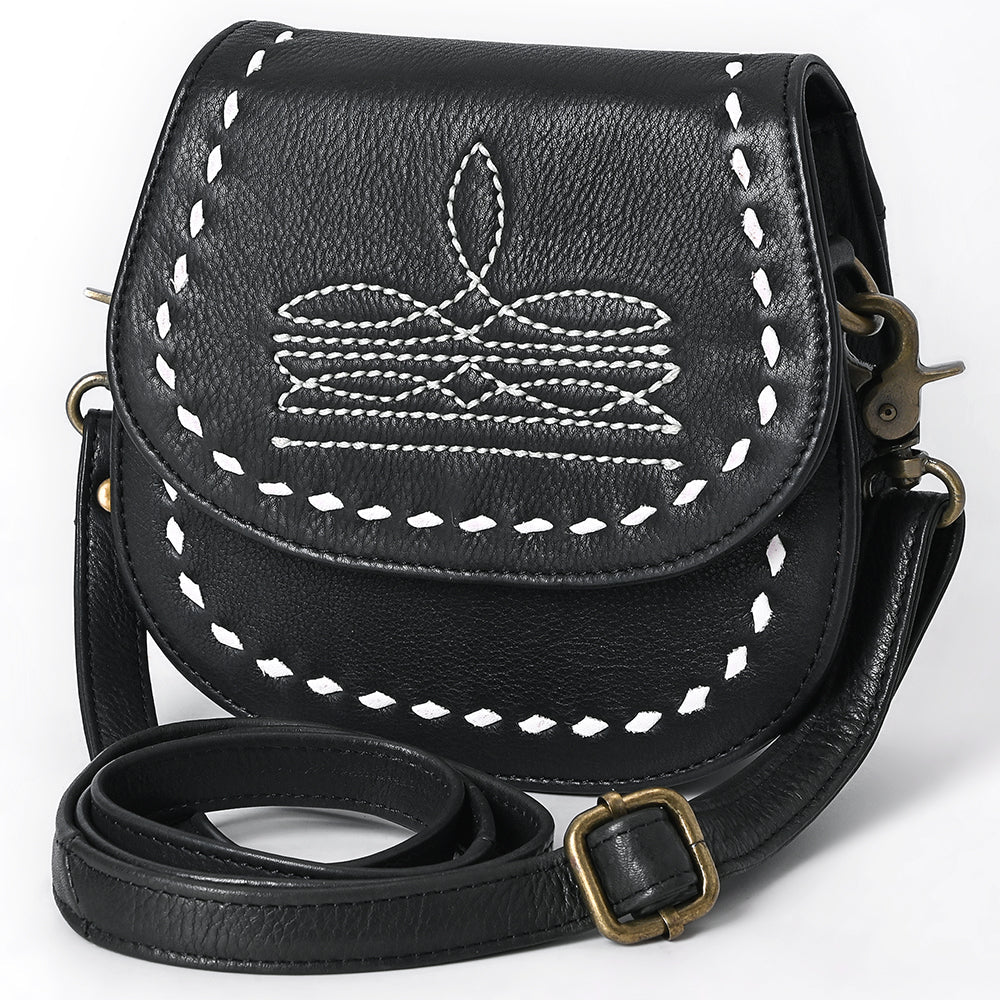 American Darling Crossbody Hand Tooled Genuine Leather