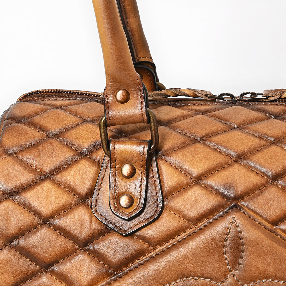 American Darling Cross Body I Hand Tooled Hair-On Genuine Leather Women Bag Western Handbag Purse