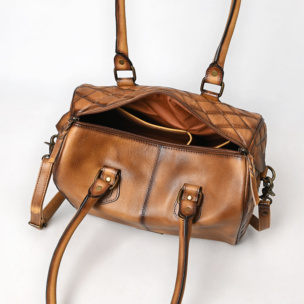 American Darling Cross Body I Hand Tooled Hair-On Genuine Leather Women Bag Western Handbag Purse