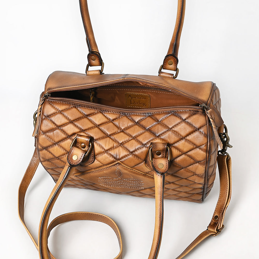 American Darling Cross Body I Hand Tooled Hair-On Genuine Leather Women Bag Western Handbag Purse