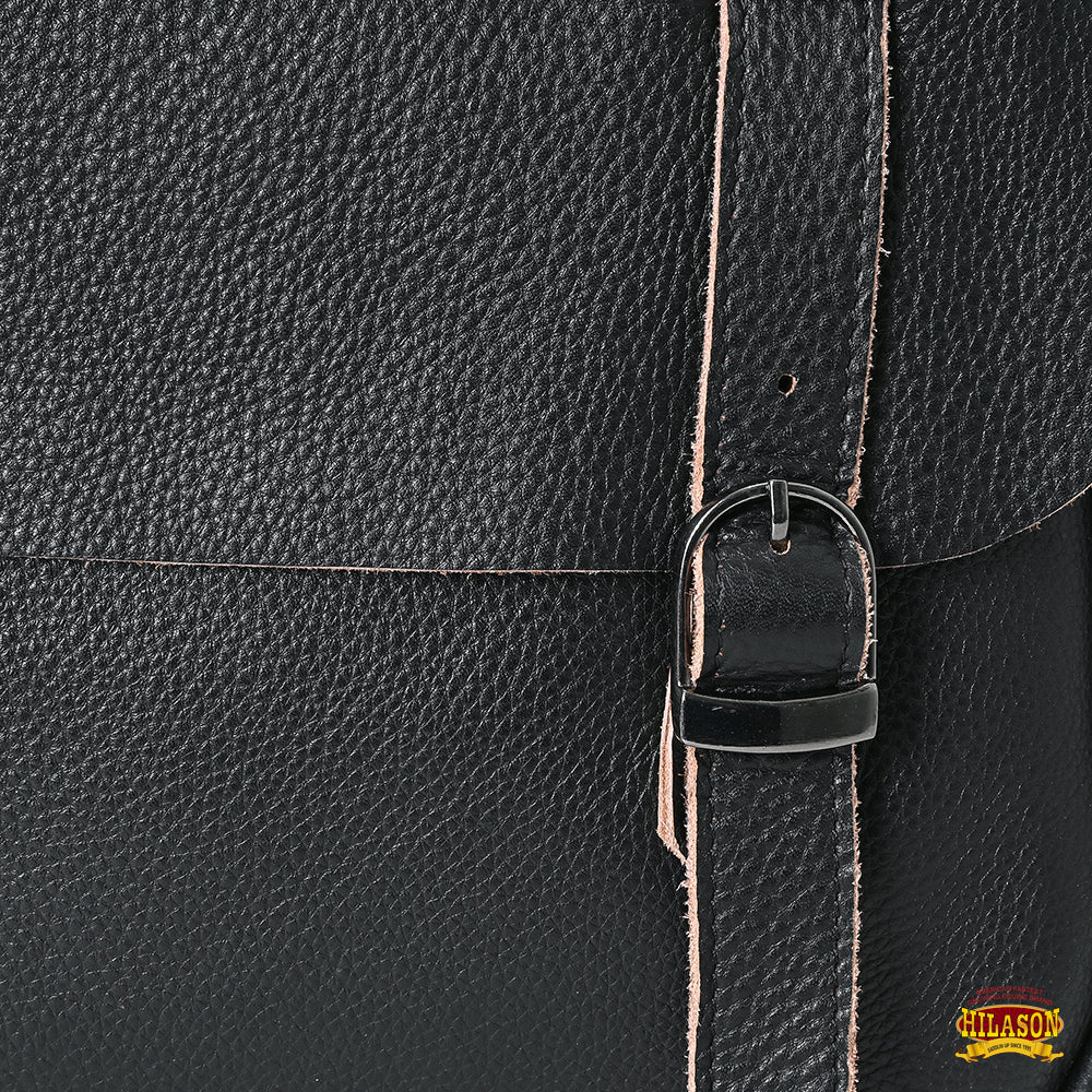 Hilason Western Horse Trail Riding Heavy Duty Genuine Leather Saddle Bag