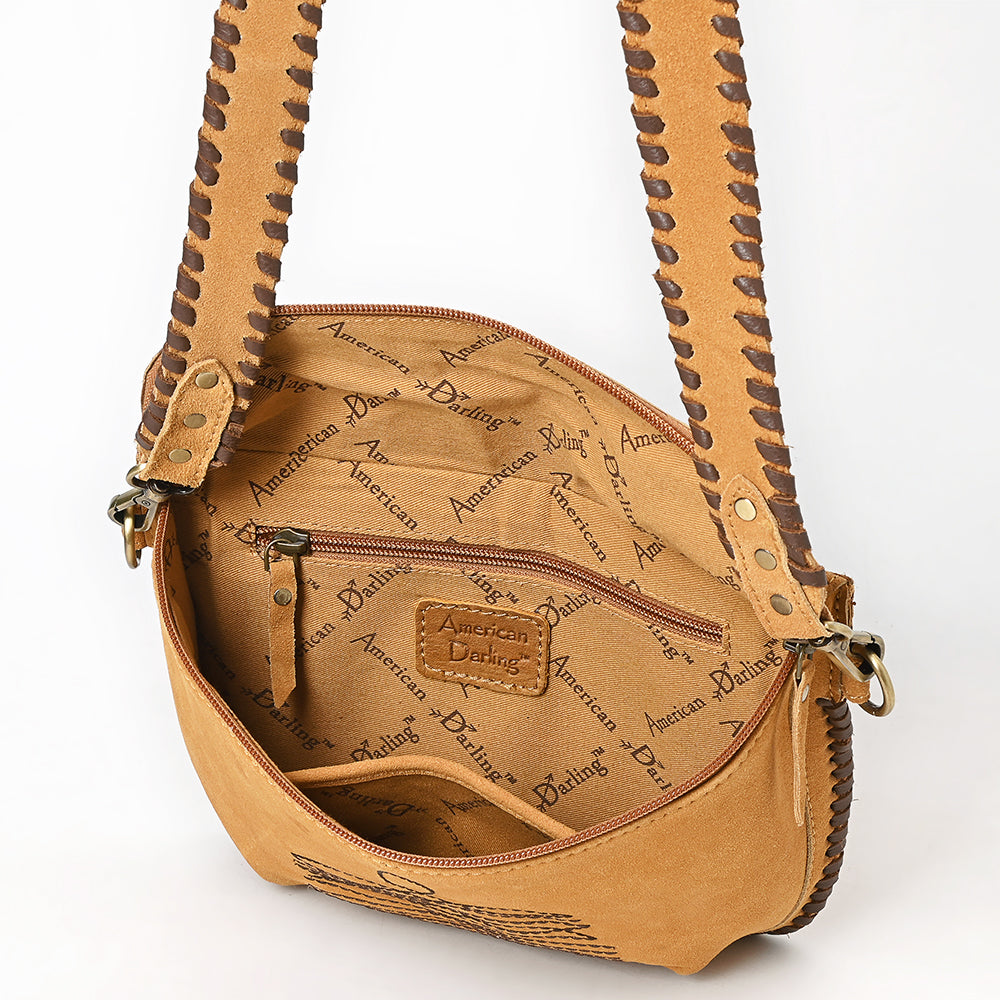 American Darling Crossbody Genuine Suede Leather