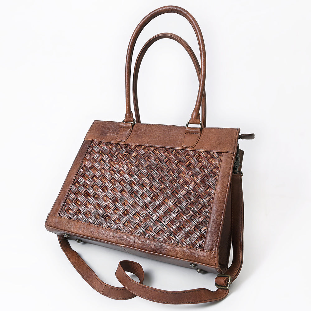 American Darling Tote Beautifully Basketweave toloed Leather women bag