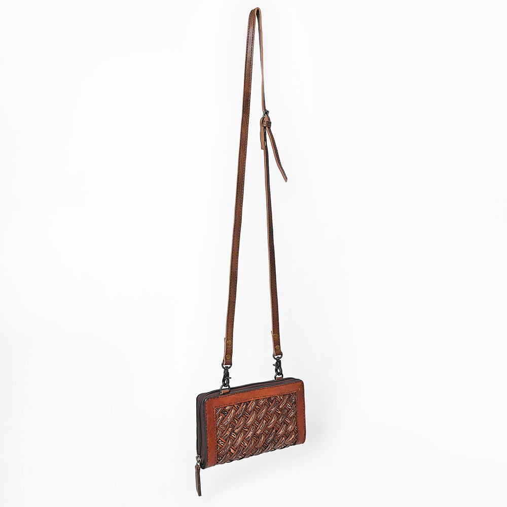 American Darling Crossbody Genuine Leather Weaved