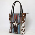 Ohlay Tote Hair-On Upcycled Canvas Genuine Leather