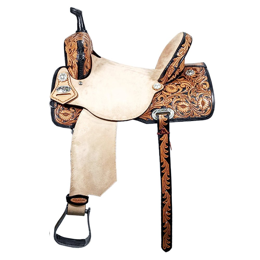 Western Trail Saddle With Durable Flex Tree In Rich Tan Leather EnduranceRidingExperience