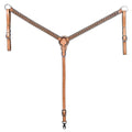HILASON Western Horse Hand Carved American Leather Breast Collar Headstall