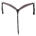 HILASON Western Horse Hand Carved American Leather Breast Collar Headstall