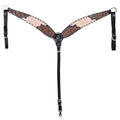 HILASON Western Horse Hand Carved American Leather Breast Collar Headstall