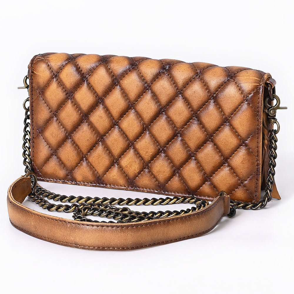 American Darling Organiser Hair-On Hand Tooled Genuine Leather
