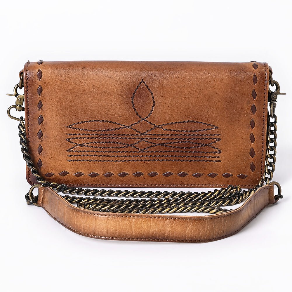 American Darling Organiser Hair-On Hand Tooled Genuine Leather