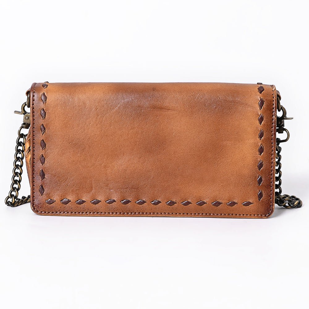 American Darling Organiser Hair-On Hand Tooled Genuine Leather
