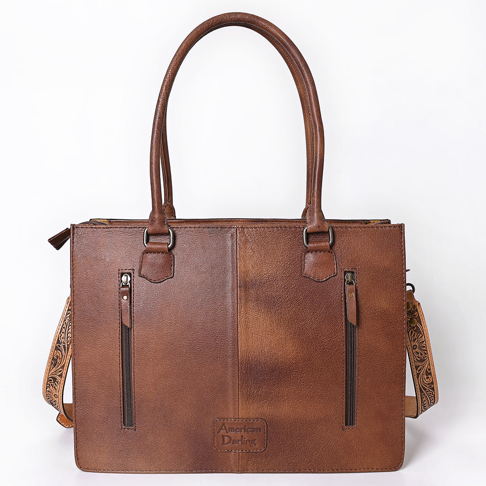 American Darling Hand Tooled Hair-On Genuine Leather