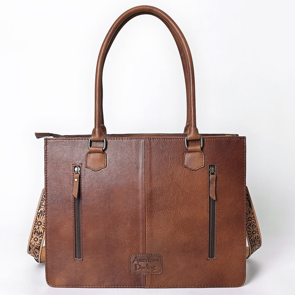 American Darling Hand Tooled Hair-On Genuine Leather