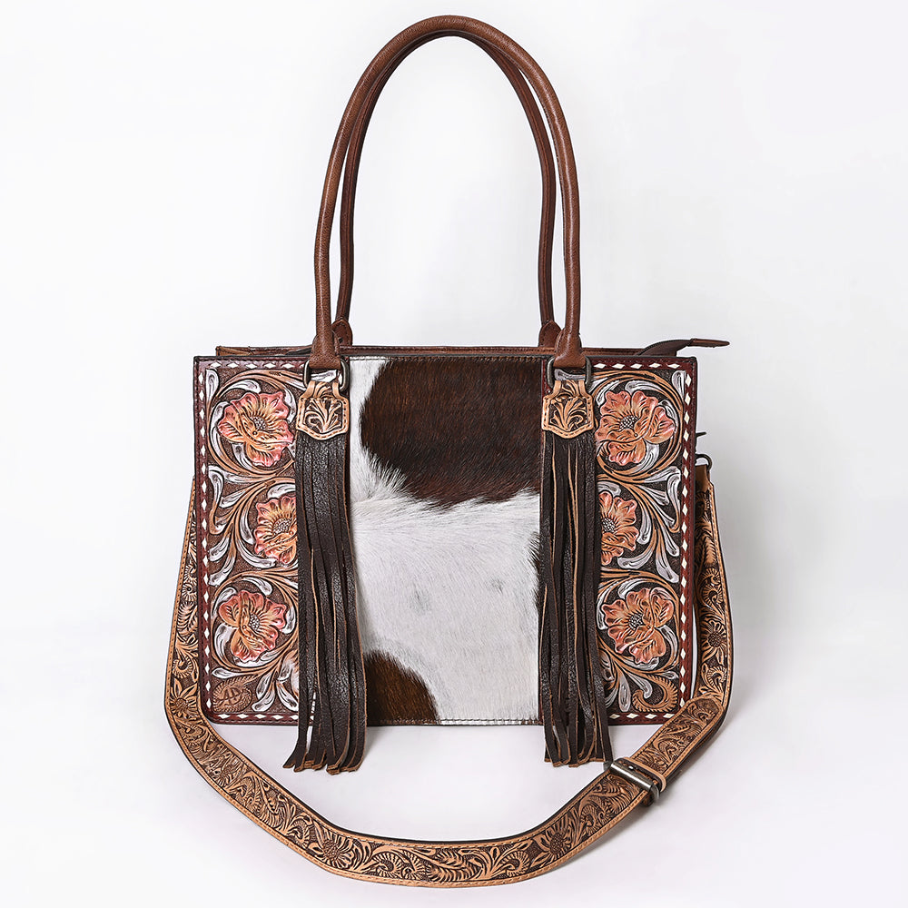 American Darling Hand Tooled Hair-On Genuine Leather