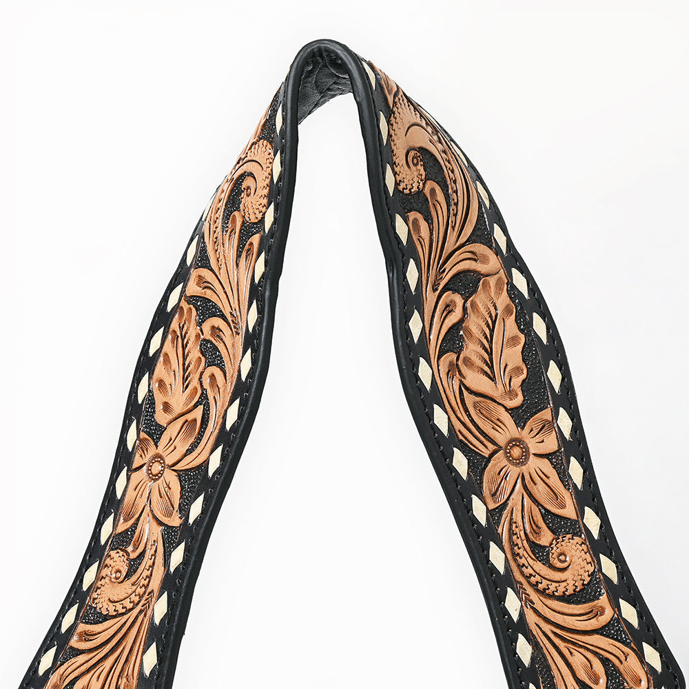 American Darling Hobo Suede Hand Tooled Genuine Leather