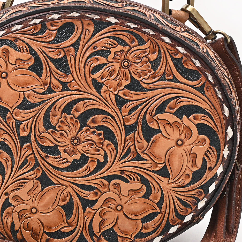 American Darling Canteen Bag Beautifully Hand Tooled Leather women