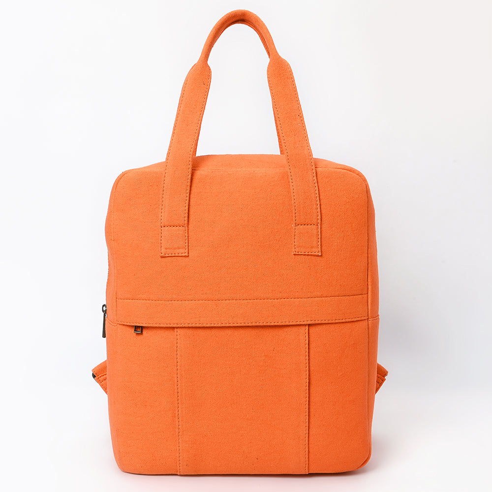 Ohlay Tote Upcycled Canvas Genuine Leather
