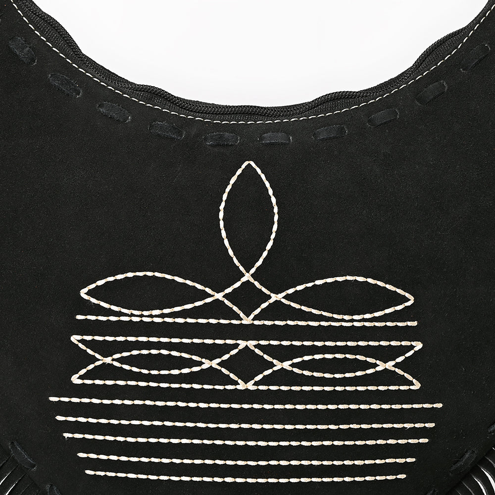 American Darling Small Crossbody Suede Genuine Leather