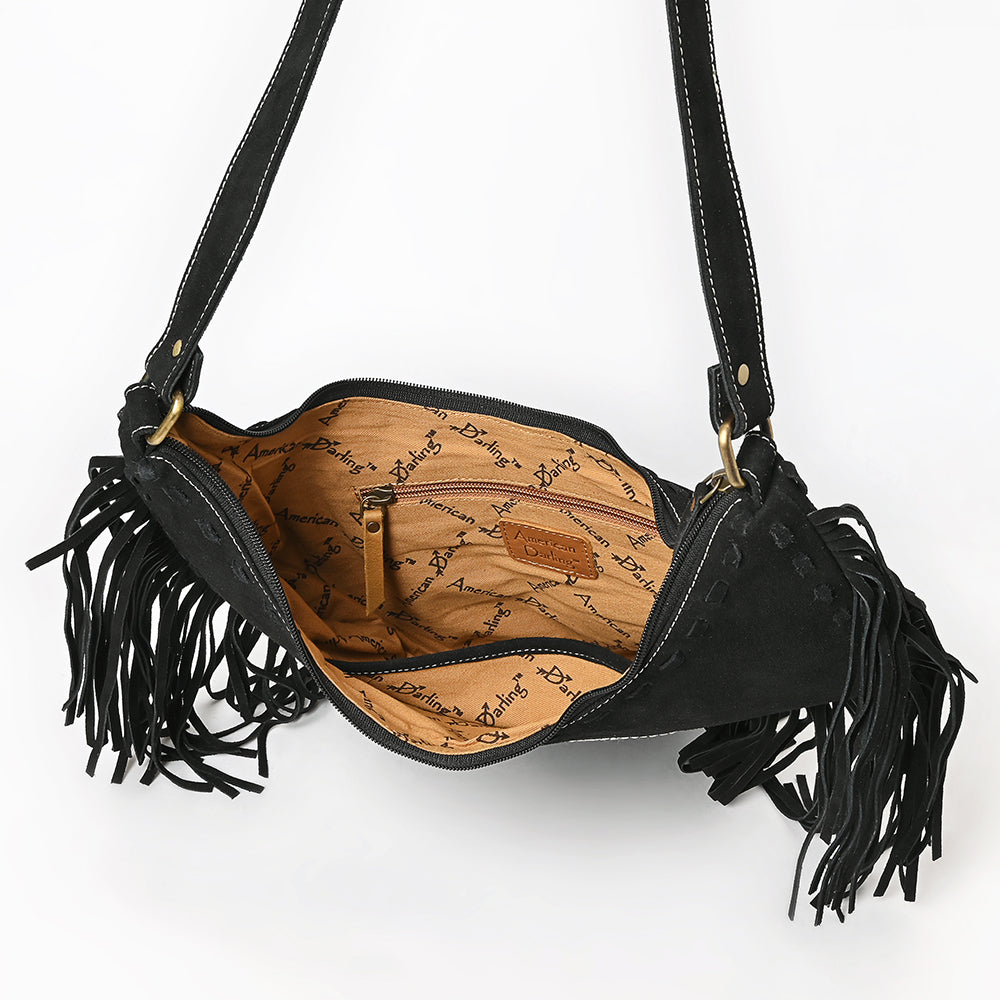 American Darling Small Crossbody Suede Genuine Leather
