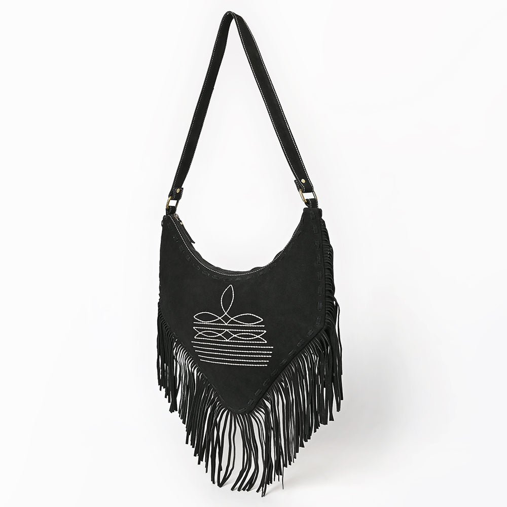 American Darling Small Crossbody Suede Genuine Leather