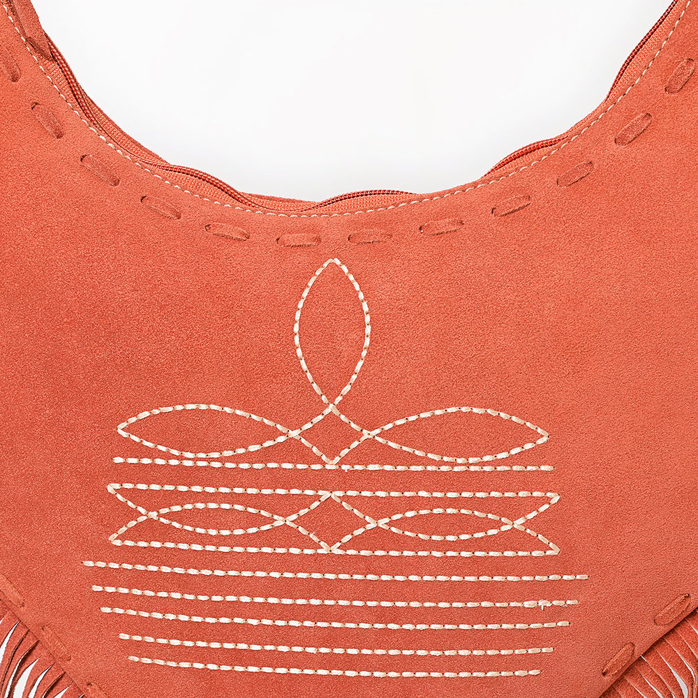 American Darling Small Crossbody Suede Genuine Leather