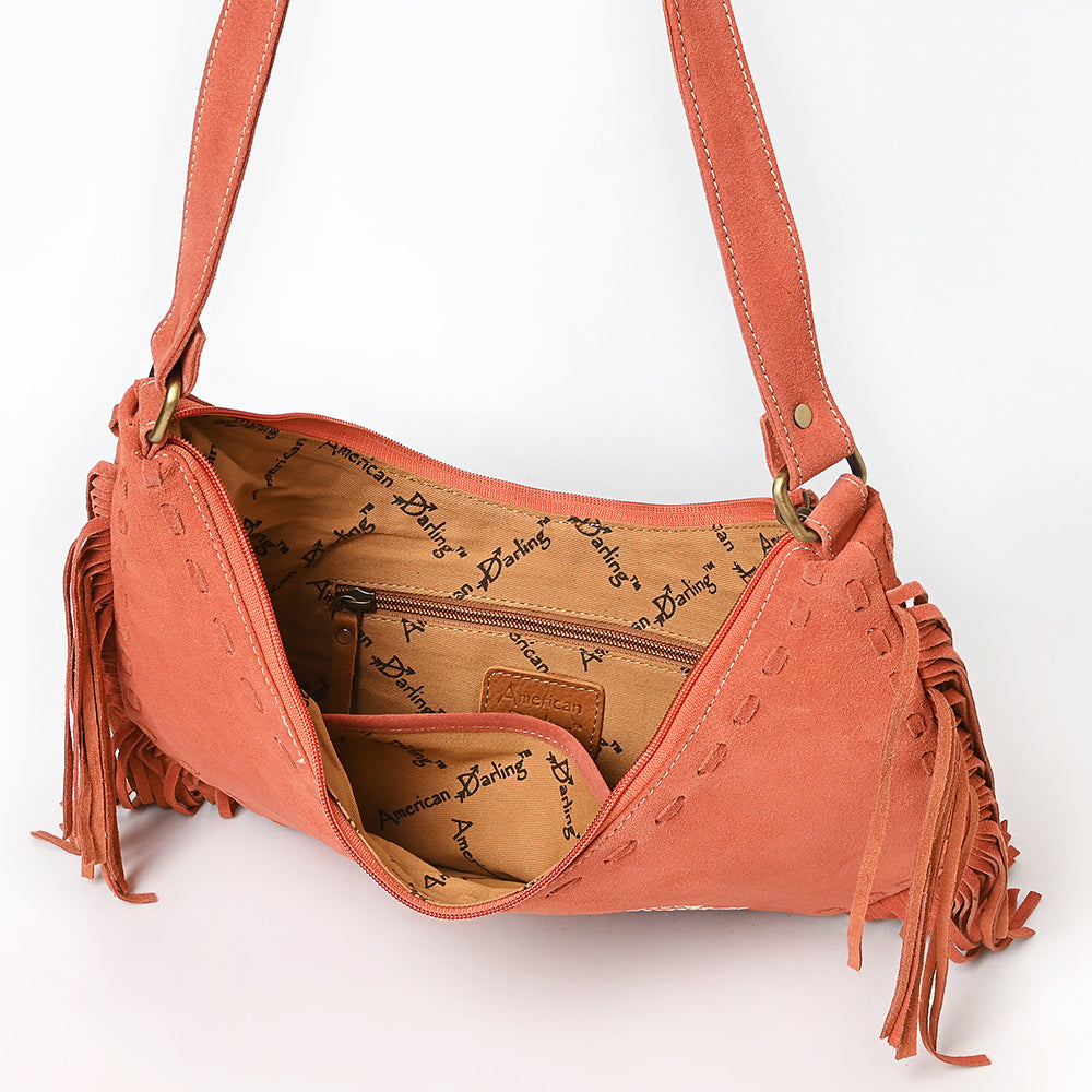 American Darling Small Crossbody Suede Genuine Leather