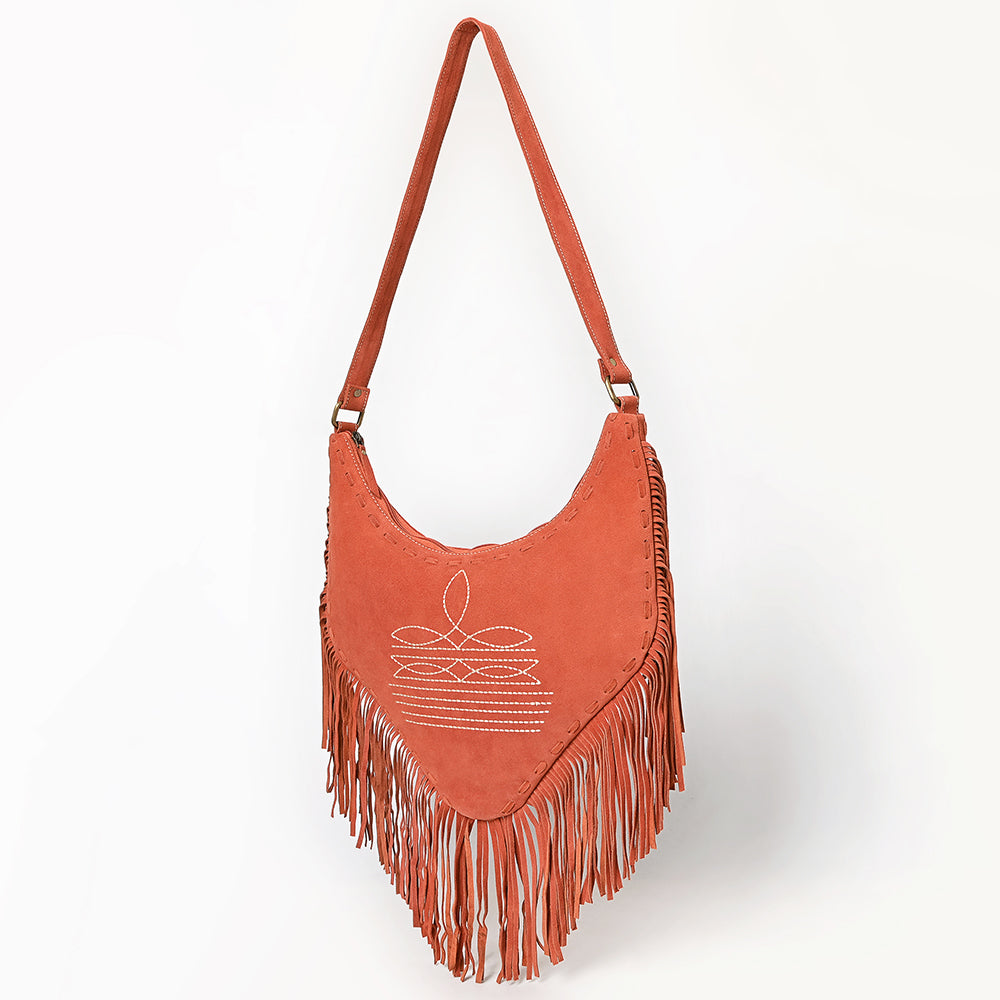 American Darling Small Crossbody Suede Genuine Leather Women Bag Western Handbag Purse|