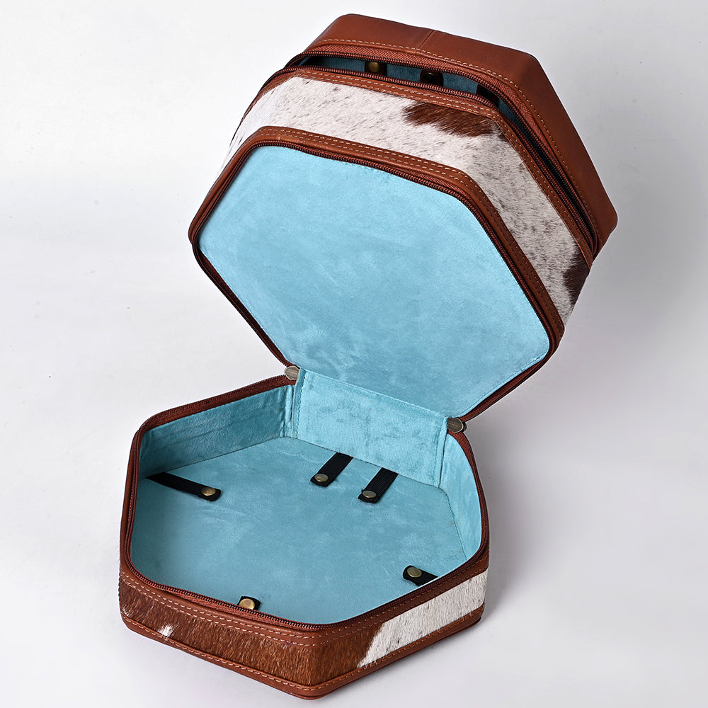 American Darling Jewelry Case Hand Tooled Genuine Leather