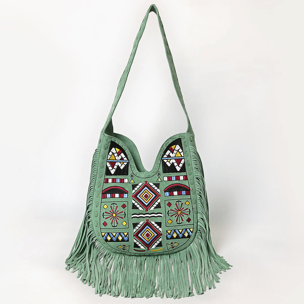 American Darling Small Crossbody Suede Genuine Leather